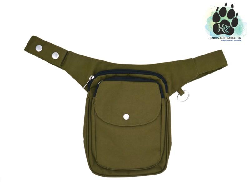 Gassi-Tasche Wasserabweisende Einfarbige Farbe: (Nylon Khaki)
