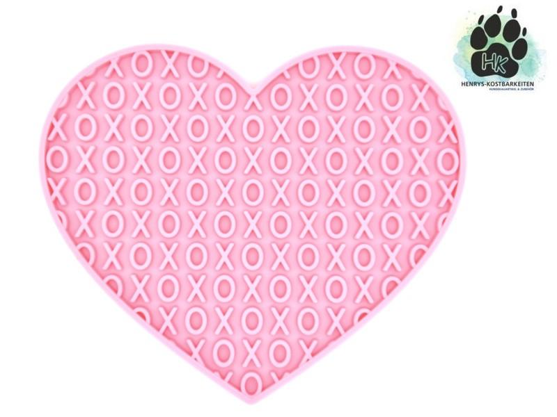 Schleckmatte Herz, rosa